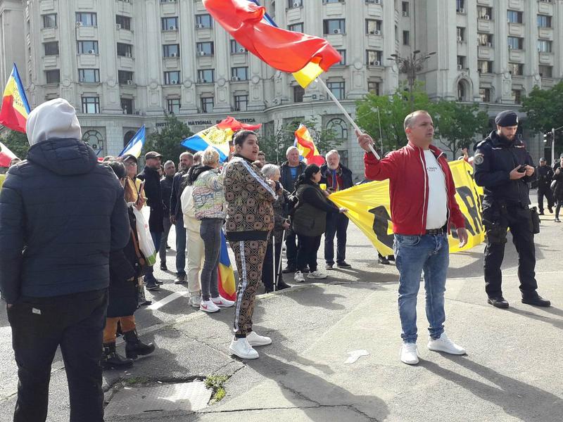 Protestul extremistilor de la AUR